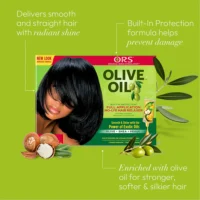 ORS OLIVE OIL BUILT-IN PROTECTION FULL APPLICATION NO-LYE HAIR RELAXER - NORMAL STRENGTH